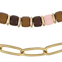 Multi Bead Chain Layered Necklace 