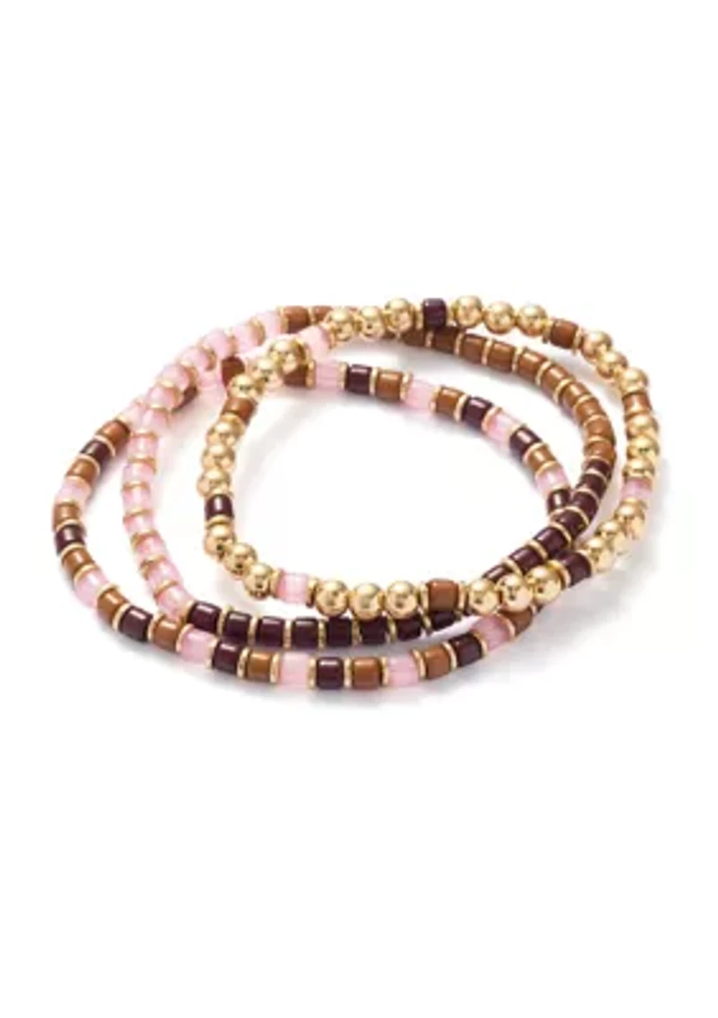 Beaded Stretch Bracelet Set