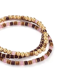  Beaded Stretch Bracelet Set