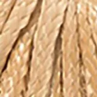 Thread Wrapped Open Oval Post Drop Earrings