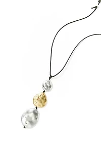 Long Triple Pendant Necklace