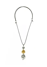 Long Triple Pendant Necklace