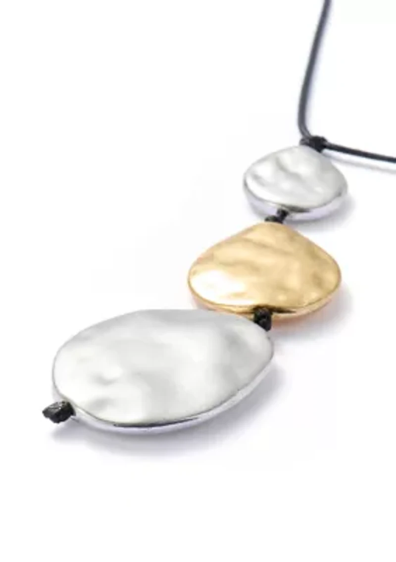 Long Triple Pendant Necklace