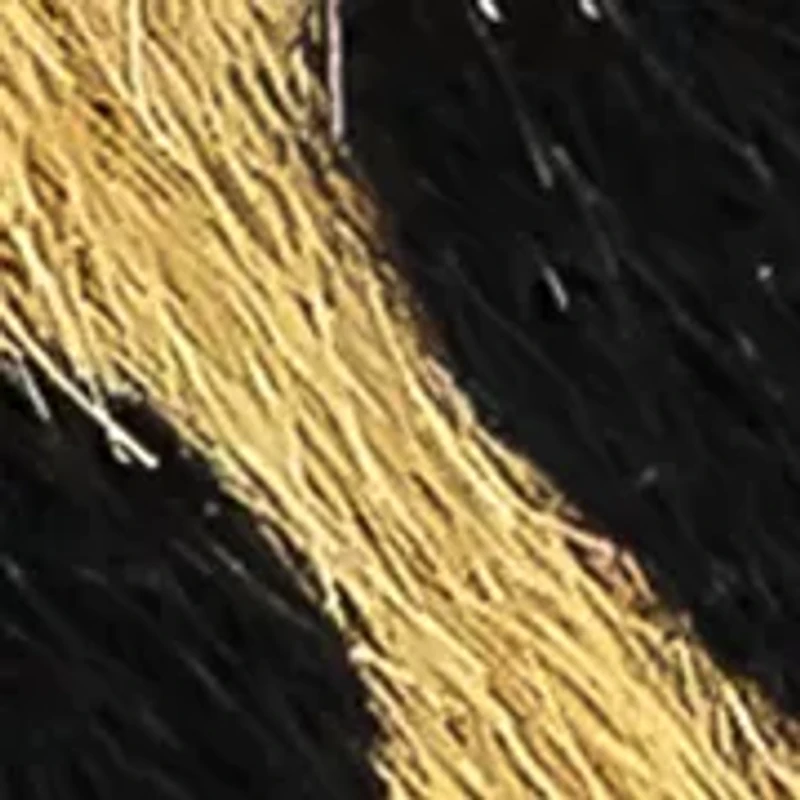 Leopard Print Hair Calf and Hammered Metal Disc Stretch Bracelet