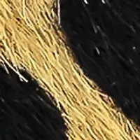 Leopard Print Hair Calf and Hammered Metal Disc Stretch Bracelet