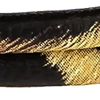 Golde Tone Multi Row Leopard Print Cord Bracelet