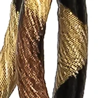 Double Open Leopard Print Cord Teardrop Earrings 