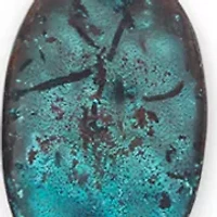 Two Tone Patina Linked Disc Y-Necklace