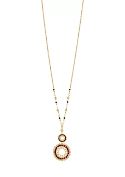 Long Double Pendant Necklace