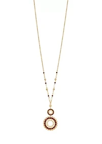 Long Double Pendant Necklace