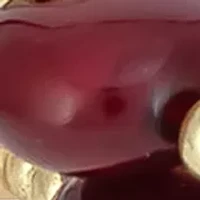 Berry Gold Tone Beaded Coil Bracelet