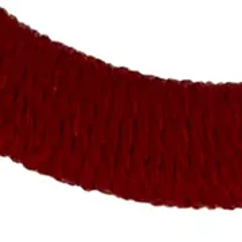 Berry Thread Wrapped Hoop Earrings