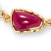 Multi-Bead Three Row Pendant Necklace