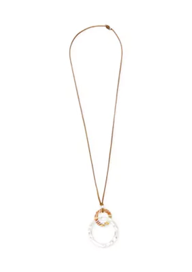 Silver Tone Multi Pendant Necklace