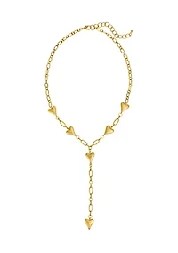 Linked Heart Station Y-Necklace