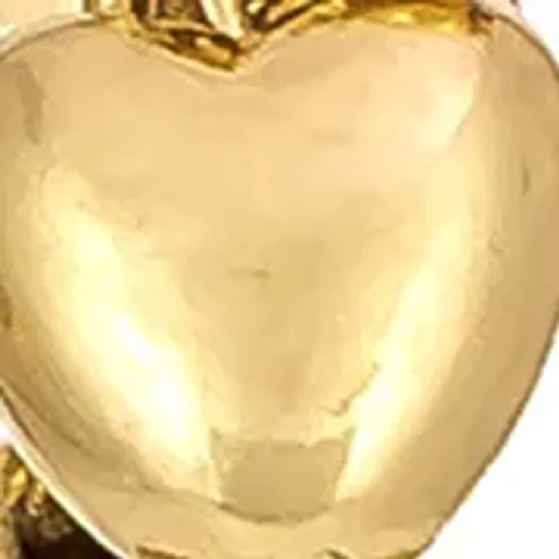 Shaky Heart Cluster Drop Earrings on Fish Hook