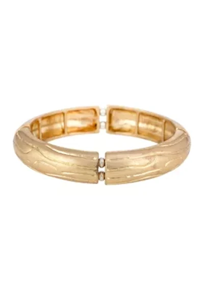 Textured Stretch Bangle Bracelet