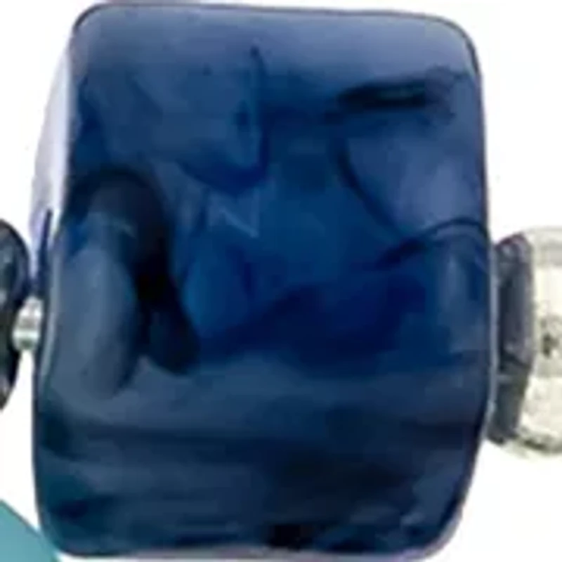 Silver Tone Beaded Coil Bracelet