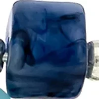 Silver Tone Beaded Coil Bracelet