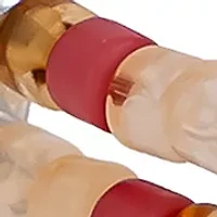 Multi Beaded Silver Tone Stretch Bangle Bracelet