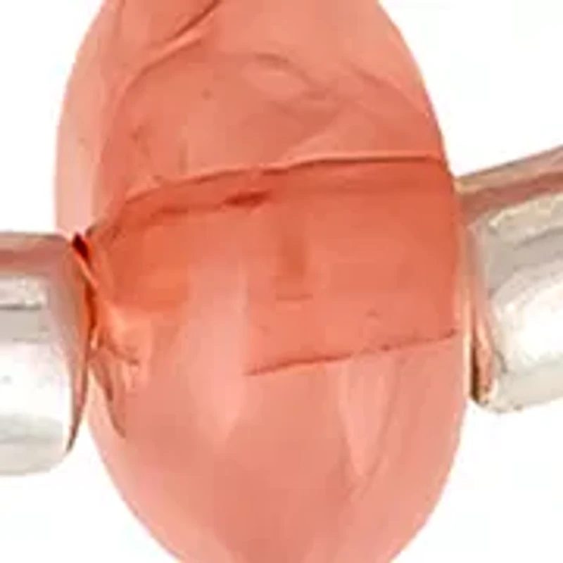 Pink Silver Tone Stretch Bracelet Set