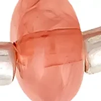 Pink Silver Tone Stretch Bracelet Set