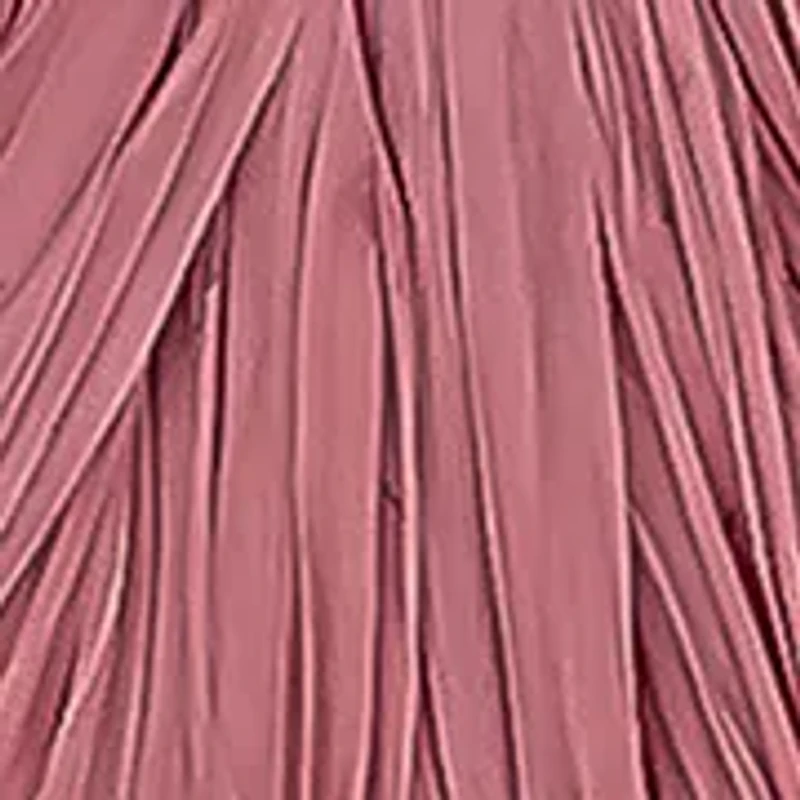 Pink Thread Wrap Silver Tone Donut Earrings 