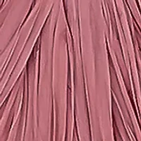 Pink Thread Wrap Silver Tone Donut Earrings 