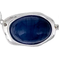 Cabochon Open Link Frontal Cord Necklace