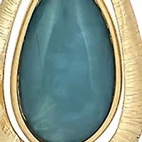 Long Orbital Stone Pendant Necklace  