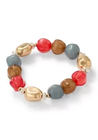 Multi Beaded Stretch Bracelet