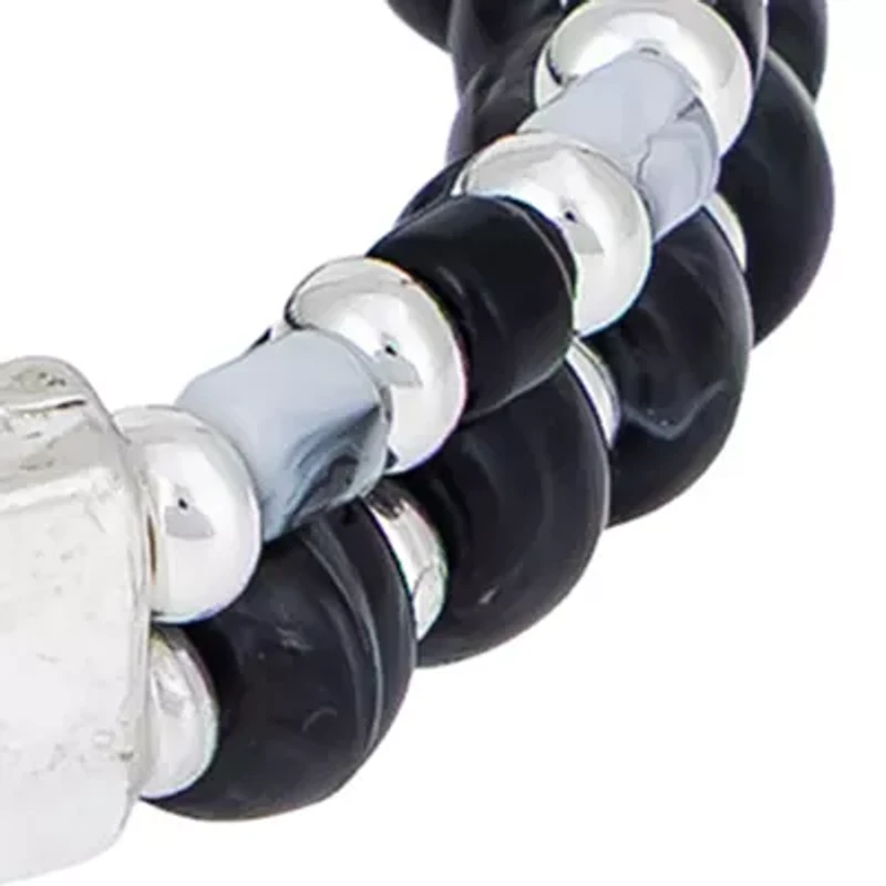 Beaded Front Bar Stretch Bracelet