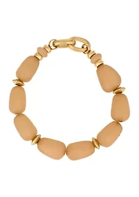 Frontal Link Beaded Stretch Bracelet
