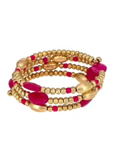Beaded Coil Bracelet