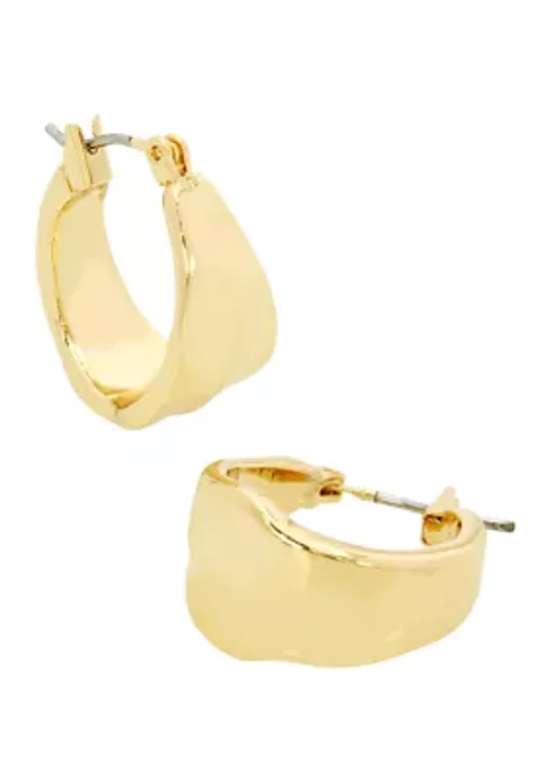 Textured Hoop Earrings