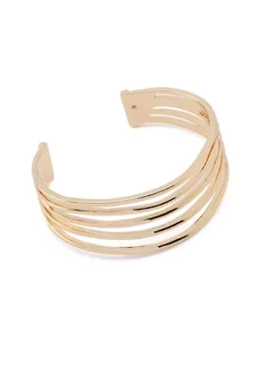 Layered Wire Cuff Bracelet