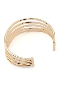 Layered Wire Cuff Bracelet