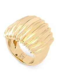 Ribbed Tube Band Ring