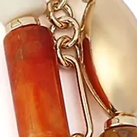 Mixed Stone Molten Beaded Layered Necklace