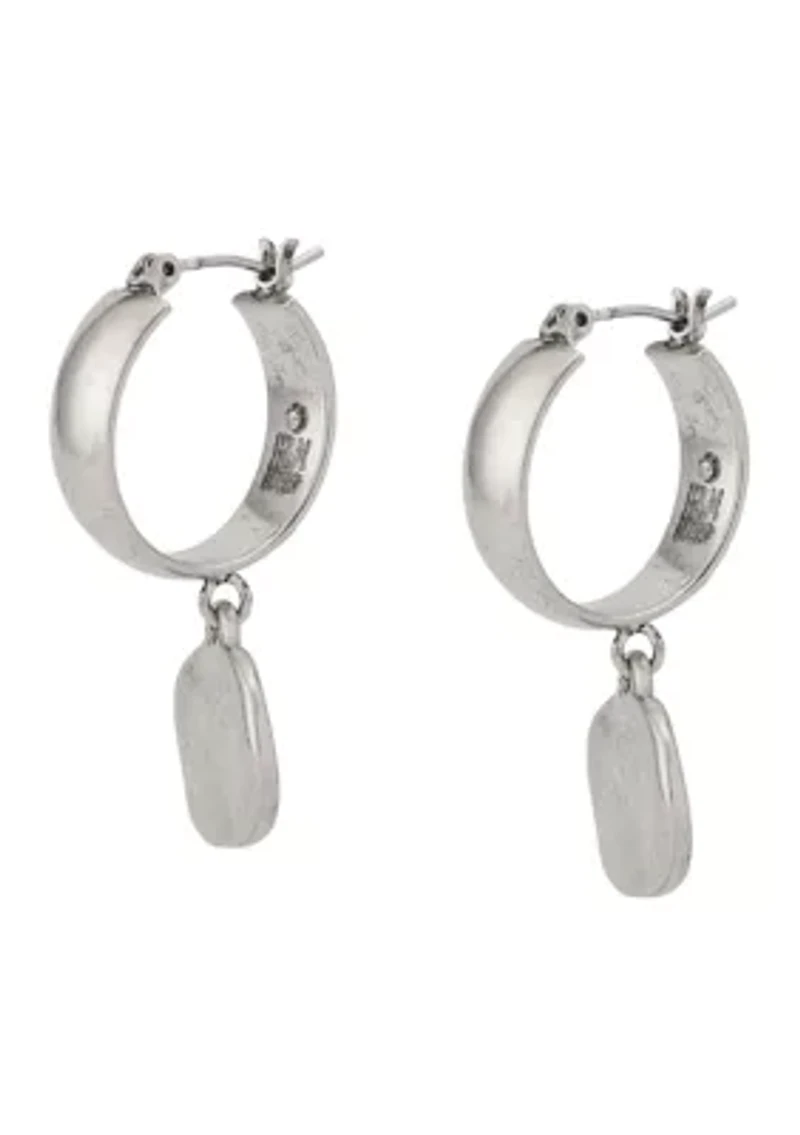 Heirloom Charms Disc Huggie Earrings