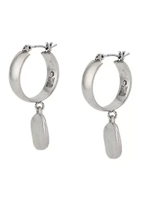 Heirloom Charms Disc Huggie Earrings