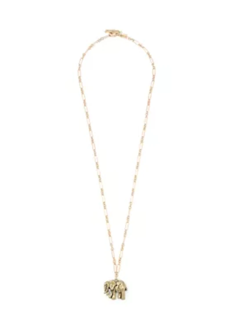 Elephant Pendant Necklace