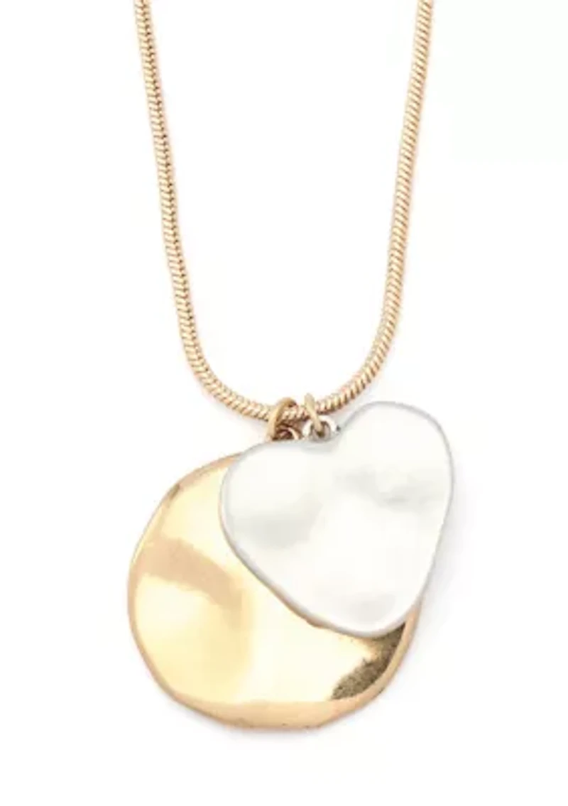 Heirloom Charms Mixed Coin Pendant Necklace