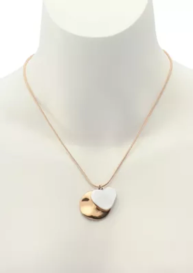 Heirloom Charms Mixed Coin Pendant Necklace