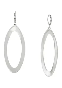 Oval Link Drop Earrings