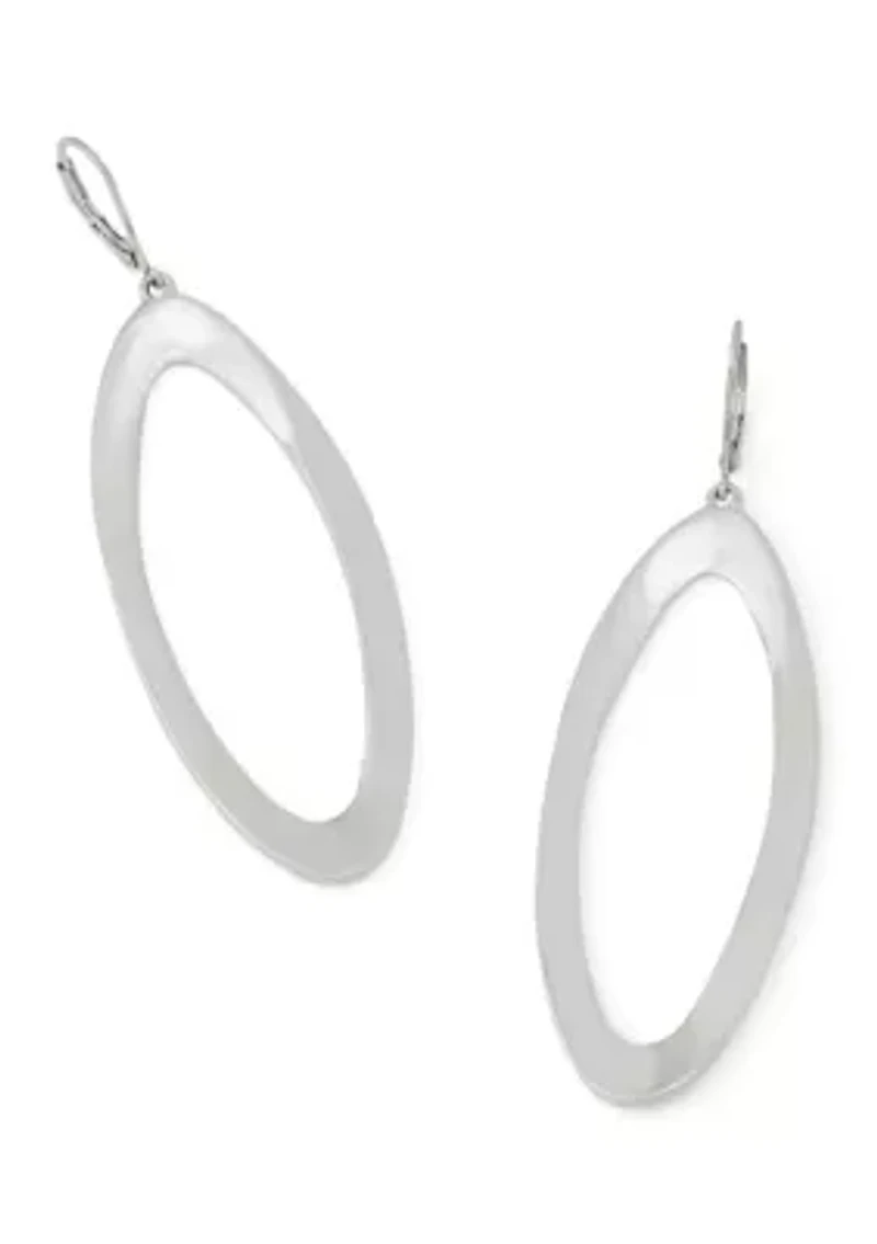 Oval Link Drop Earrings
