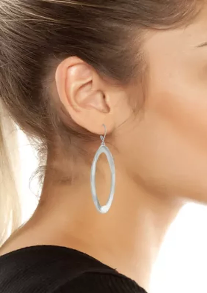 Oval Link Drop Earrings