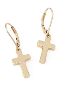 Cross Drop Earrings