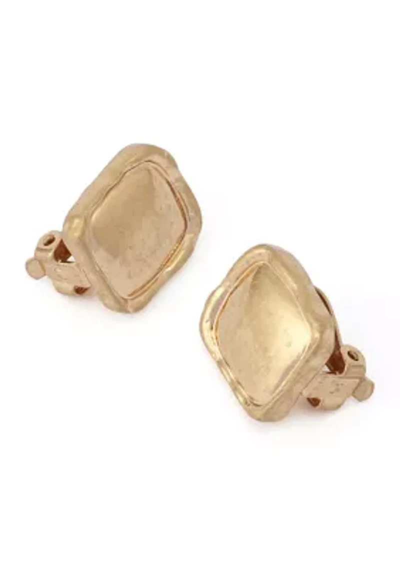 Square Clip-On Earrings