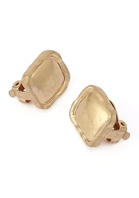 Square Clip-On Earrings